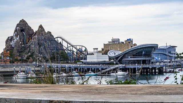 中国海南省海花岛建筑风景