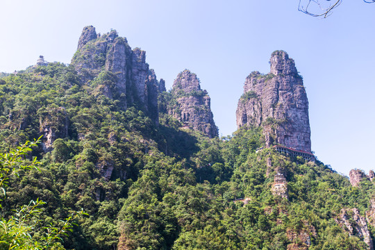 北帝山旅游风景区奇石山峰