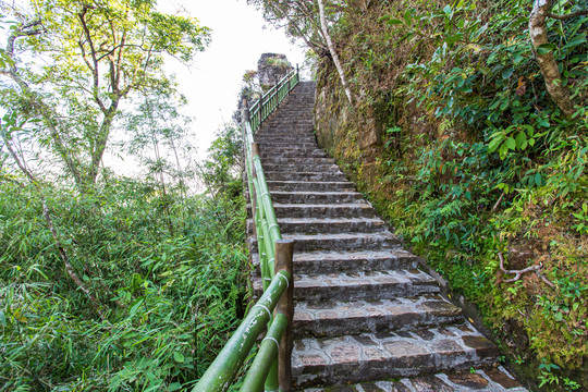 平南北帝山旅游风景区登山阶梯