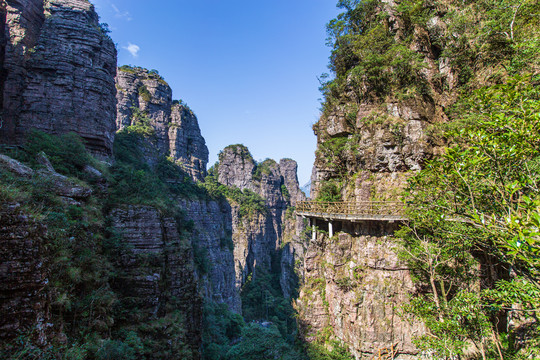 北帝山旅游风景区观光栈道