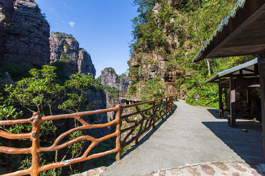 北帝山旅游风景区观光栈道