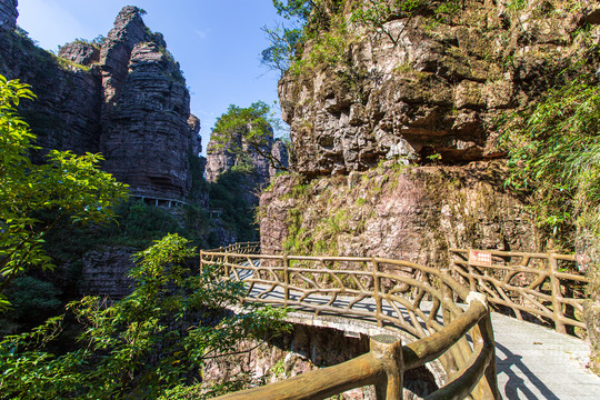 北帝山旅游风景区观光栈道