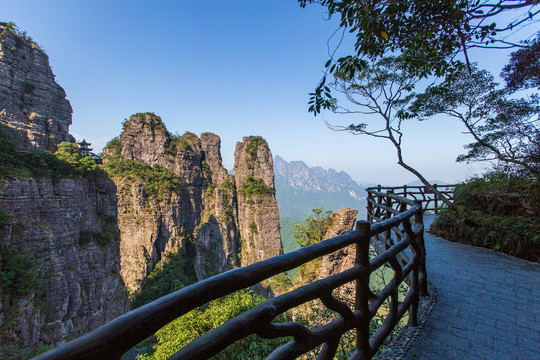 北帝山旅游风景区石桥山风光