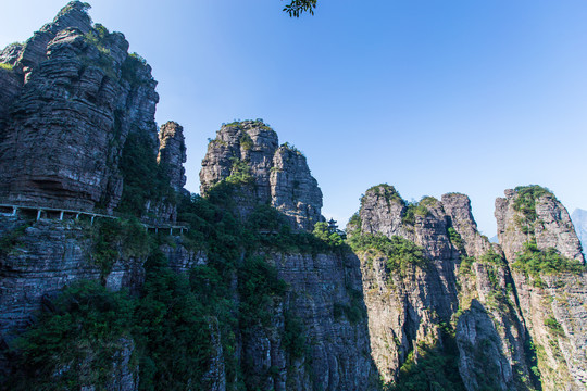 北帝山旅游风景区石桥山风光