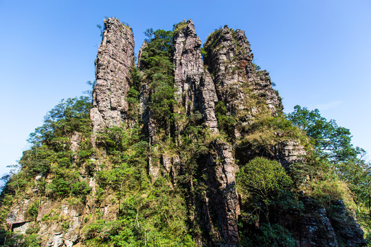 北帝山旅游风景区奇石山峰