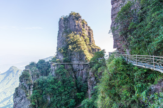 北帝山旅游风景区盘山栈道