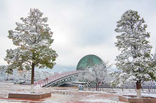 会泽公园雪景
