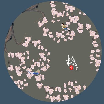 梅花花鳥