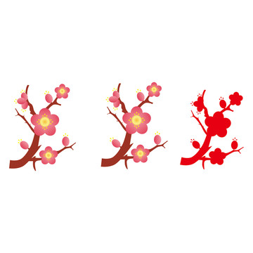 手繪梅花