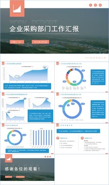 企业采购部门工作总结PPT