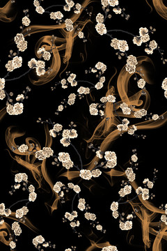 小碎花數(shù)碼印花設(shè)計(jì)
