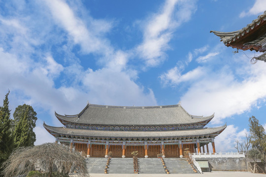 昭通鲁甸龙头山清真寺大殿飞檐