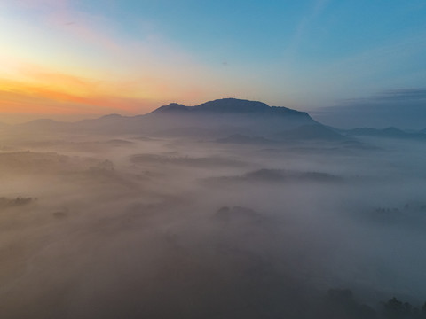 清晨航拍风光