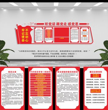 黨員義務(wù)權(quán)利文化墻