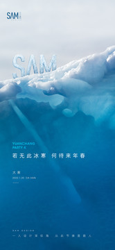 地產(chǎn)大寒小寒海報