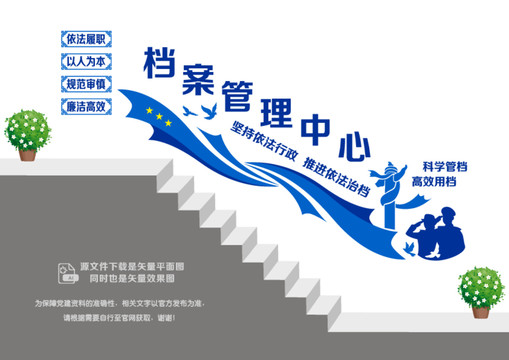 檔案管理階梯墻