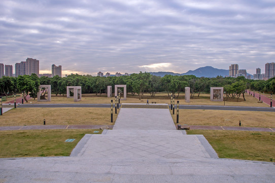 笋浯公园广场风景