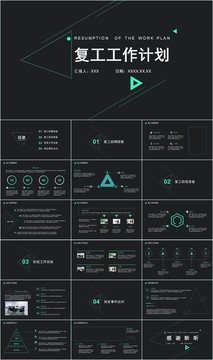 企业复工工作计划方案PPT