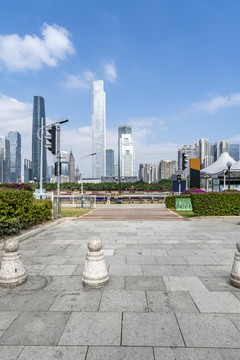 广州金融中心街景