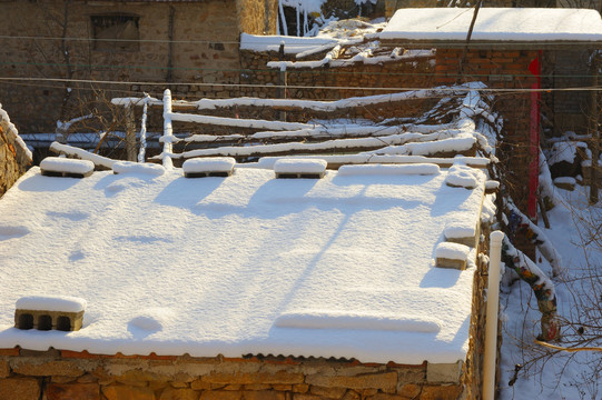 农村的雪