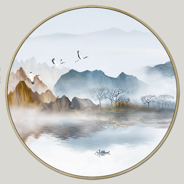 山水裝飾畫