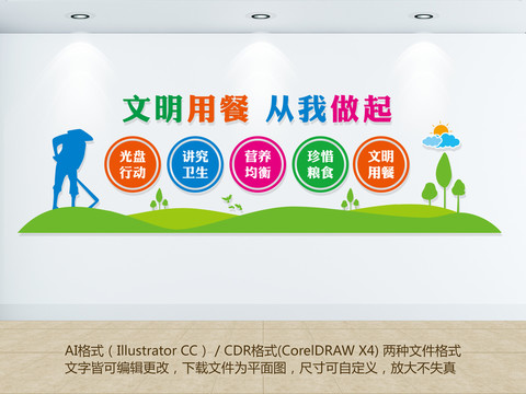 公司食堂文化墻
