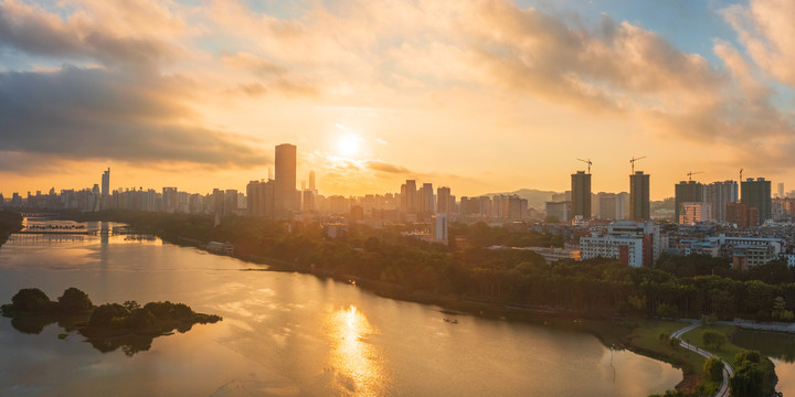 南宁城市风光南湖公园