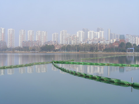 湖面隔离栏