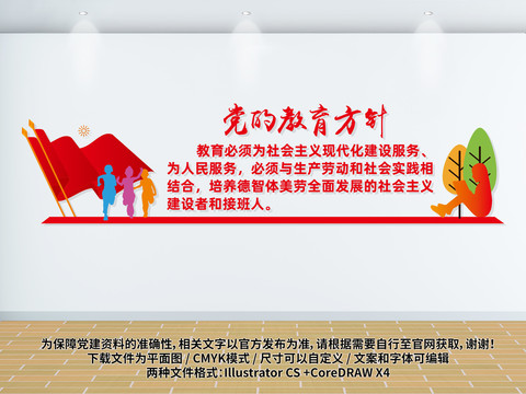 黨的教育方針展板