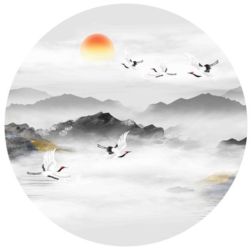 水墨山水畫
