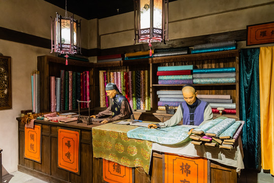 老上海布匹店