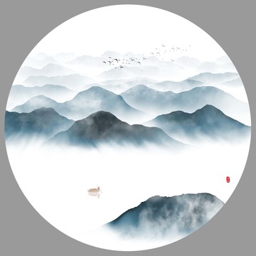 新中式山水畫