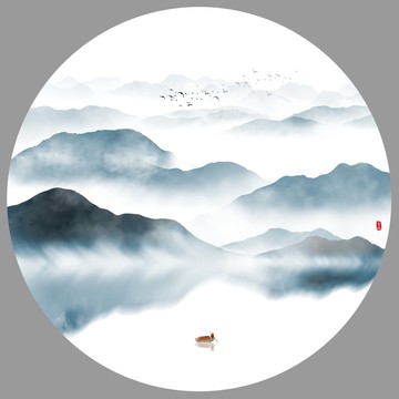 新中式山水畫(huà)