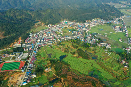 船滩集镇全景