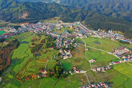 船滩集镇全景