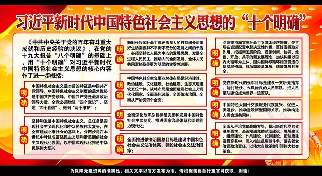 十個明確