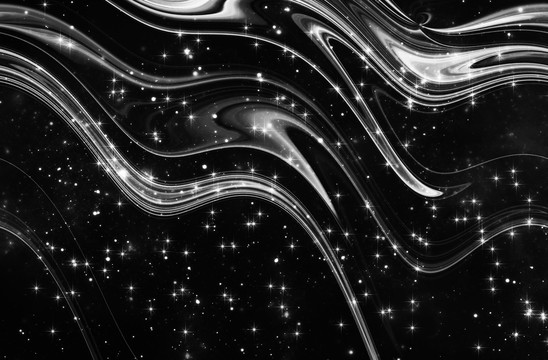 黑白星空