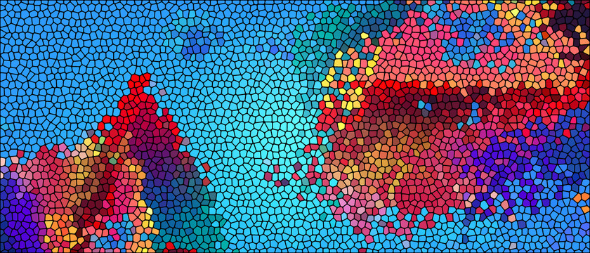 彩绘晶体艺术图案装饰画