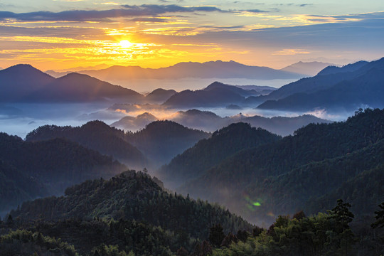 黄山日出