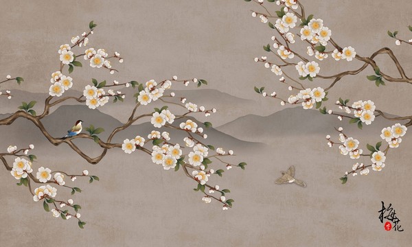 新中式工筆花鳥畫