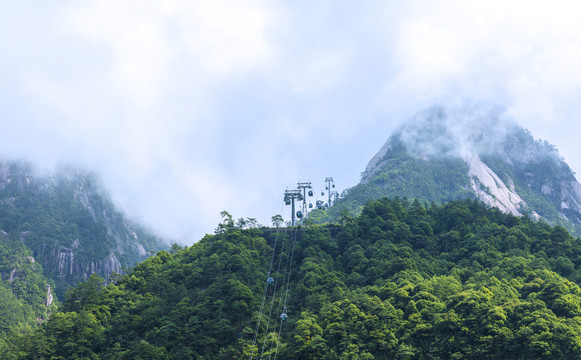 黄山云雾奇峰索道