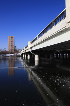 长春城市风光伊通河