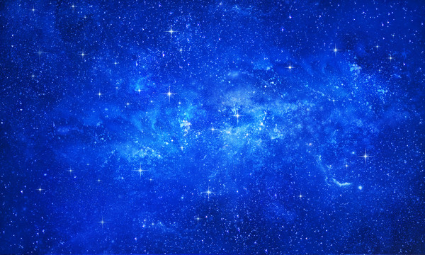 藍(lán)色唯美星空背景