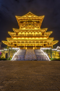 柳州龙城阁夜景