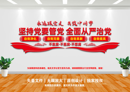 四個自我文化墻