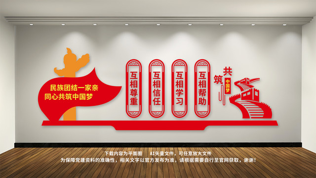 民族團結(jié)一家親文化墻