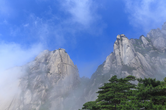 黄山奇峰怪石云海