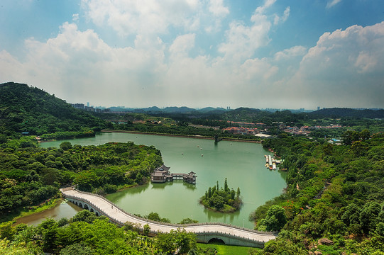 广东东莞水濂山森林公园风景