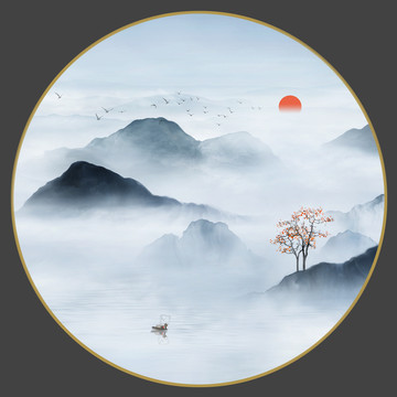新中式山水畫