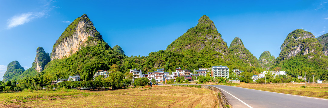 中国广西桂林阳朔遇龙河景区